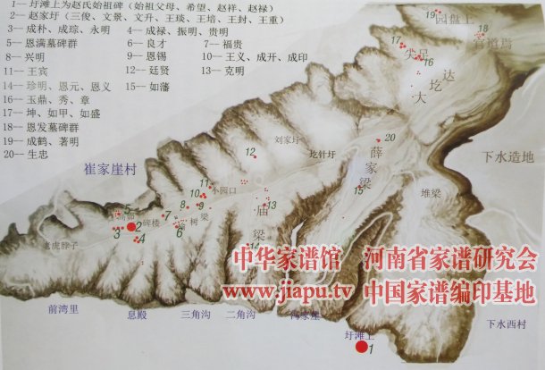 赵氏家族祖茔地理位置图