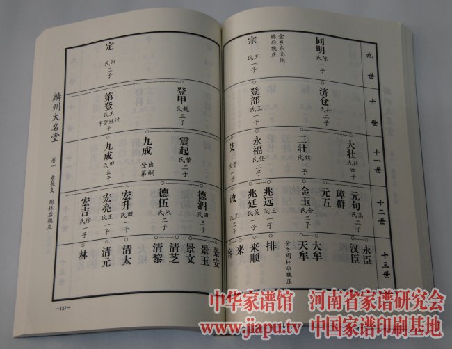 山东麟州魏氏族谱新谱世系表