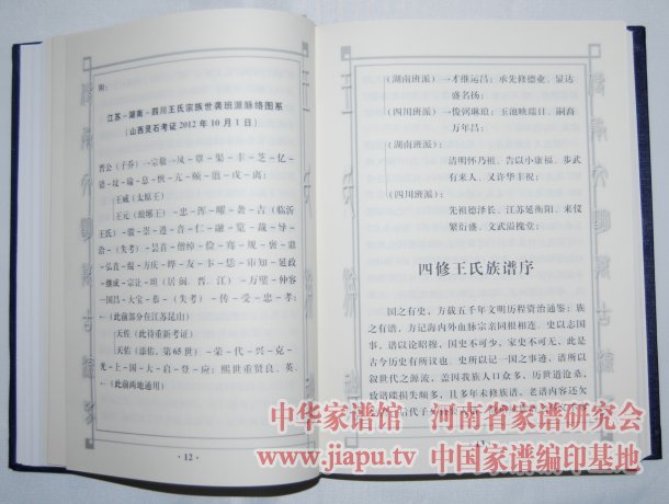 四川南充王氏族谱内文